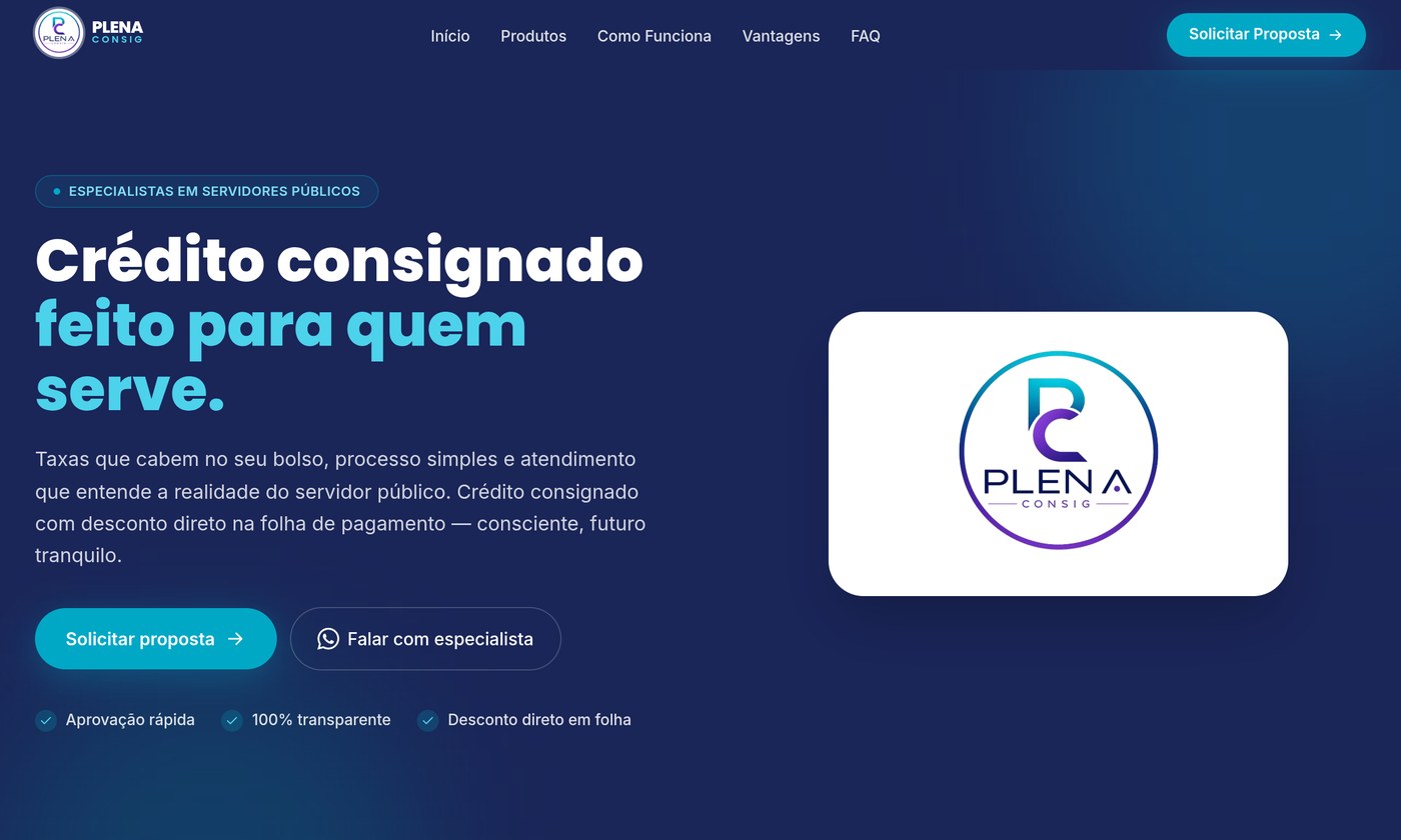 Antes e depois — Plena Consig
